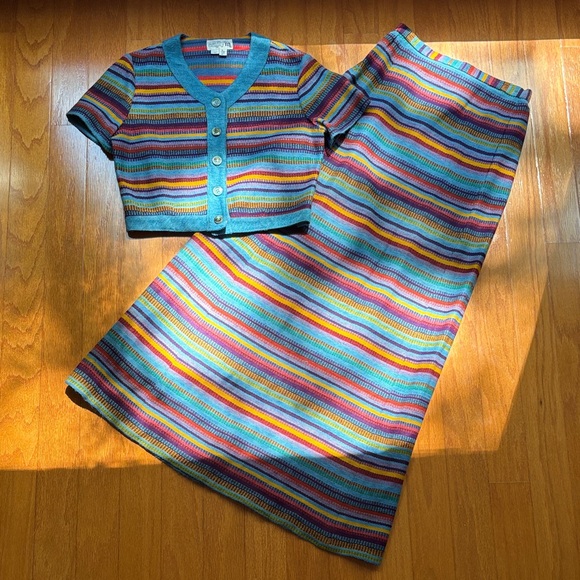 Emily M Dresses & Skirts - Cinco de Mayo vintage 60’s crop top and maxi skirt